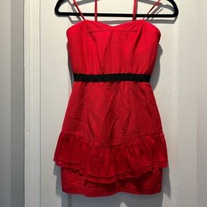 Red cocktail dress